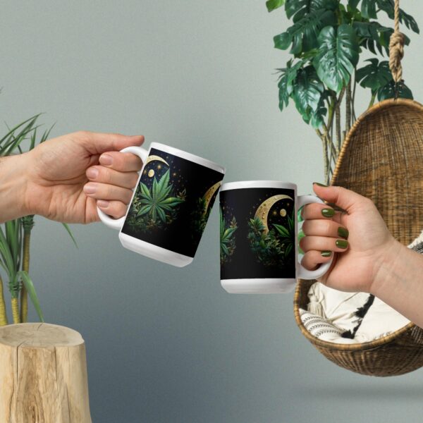 White glossy mug
